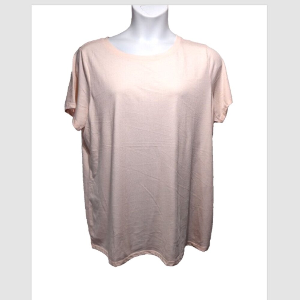 NWOT Torrid Classic Fit Everyday Signature Jersey Crew Neck Tee Light Pink 2X